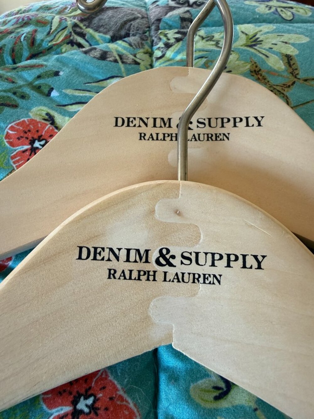 Denim & Supply Ralph Lauren  Wooden Hanger Set of 2